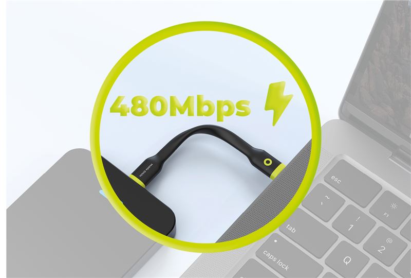 Cablu pentru incarcare si transfer de date Mobile Origin Compact, 2x USB-C, 60W, 10 cm, Negru (iPhone 17 Pro Max, COMC-USBC-BLK) by www.silkase.ro